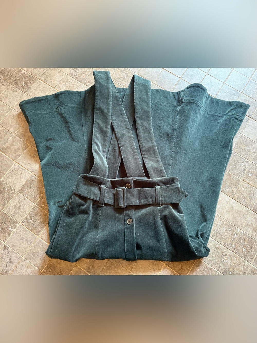 Maeve by Anthropologie - Green Button-Front Suspender Skirt - Picture 5 of 8